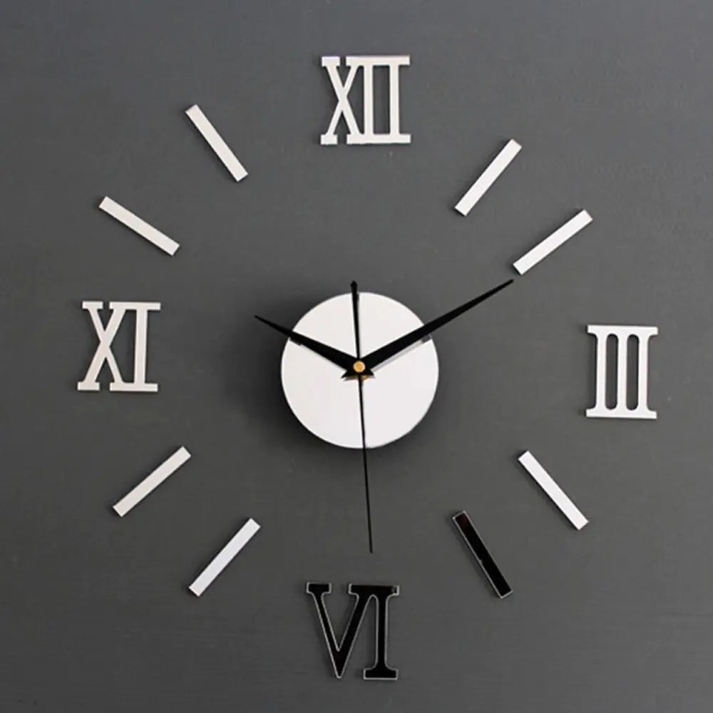 3D Acrylic Roman Numeral Wall Clock